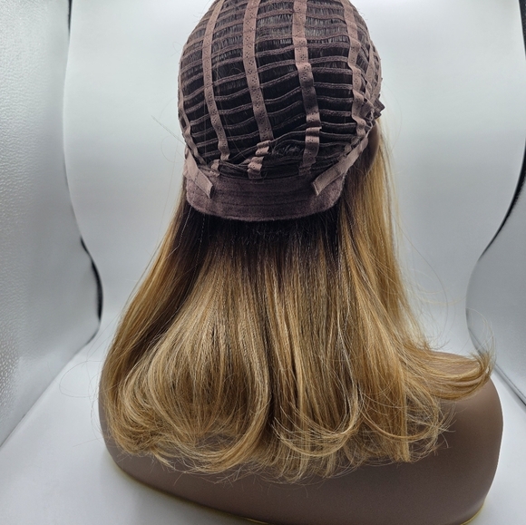 Nels Wigs Ayla Brown & Dirty Blonde Monofilament Shoulder Length Wig - Picture 12 of 16